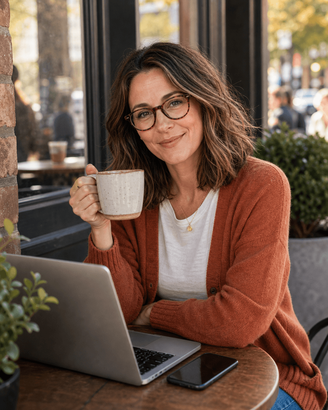 A person reading and working through everyday tech questions